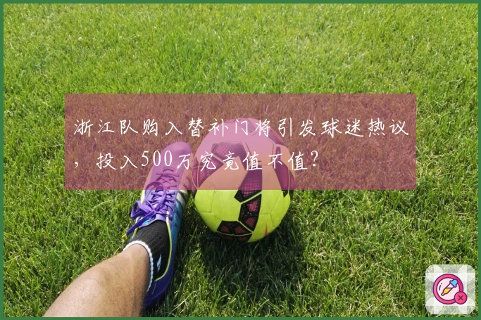 浙江队购入替补门将引发球迷热议，投入500万究竟值不值？
